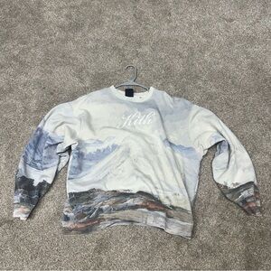 Kith Men's Sweater - White and Gray Tones